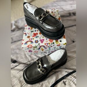 Jeffrey Campbell Recess-PLatform Loafer dark grey